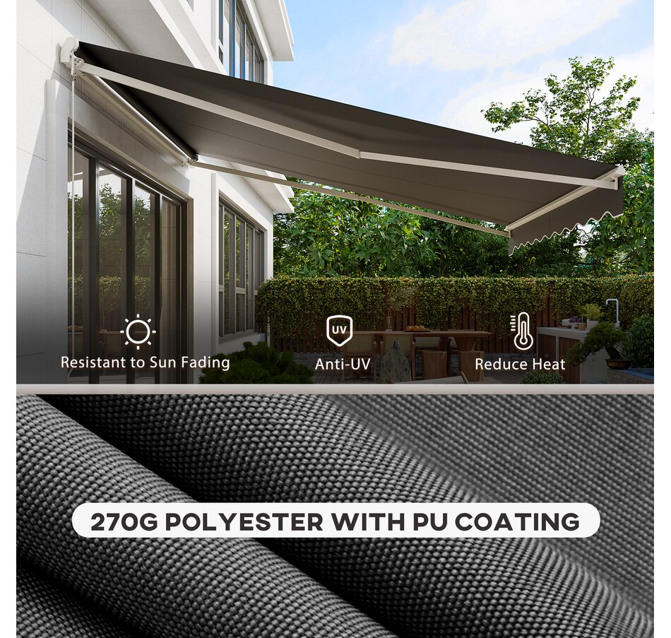 Image 969237_ALTMORE36.jpg, Product 969-237 / Price $329.99 - $419.99, Outsunny 12' x 10' Electric Awning from Outsunny on TSC.ca's Home & Garden department