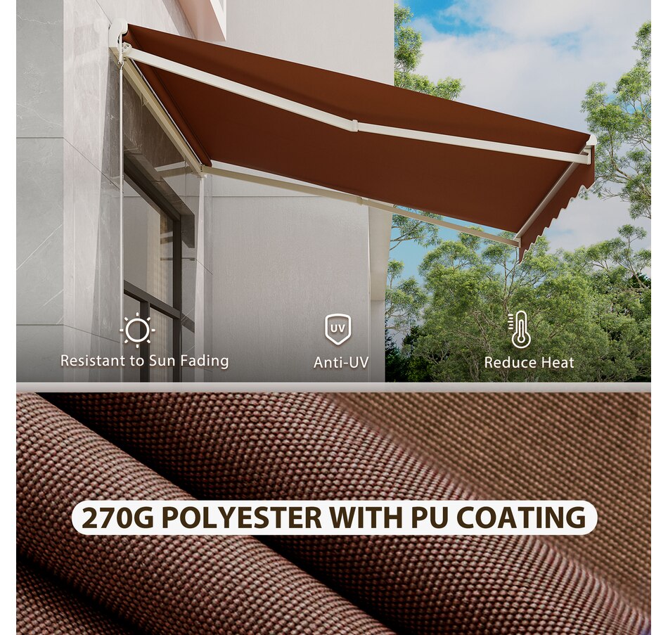 Image 969237_ALTMORE43.jpg, Product 969-237 / Price $329.99 - $419.99, Outsunny 12' x 10' Electric Awning from Outsunny on TSC.ca's Home & Garden department