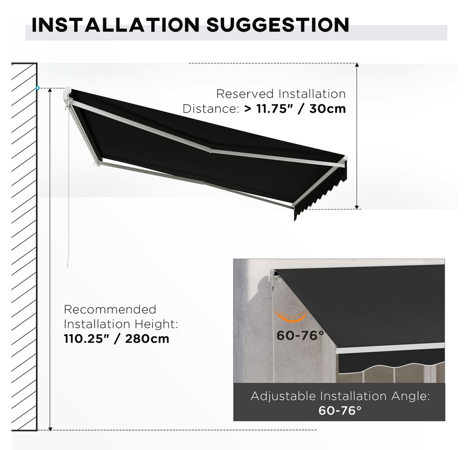 Image 969237_ALTMORE5.jpg, Product 969-237 / Price $329.99 - $419.99, Outsunny 12' x 10' Electric Awning from Outsunny on TSC.ca's Home & Garden department