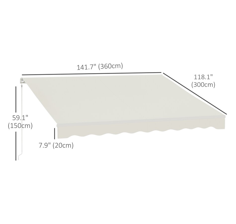 Image 969237_ALTMORE50.jpg, Product 969-237 / Price $329.99 - $419.99, Outsunny 12' x 10' Electric Awning from Outsunny on TSC.ca's Home & Garden department