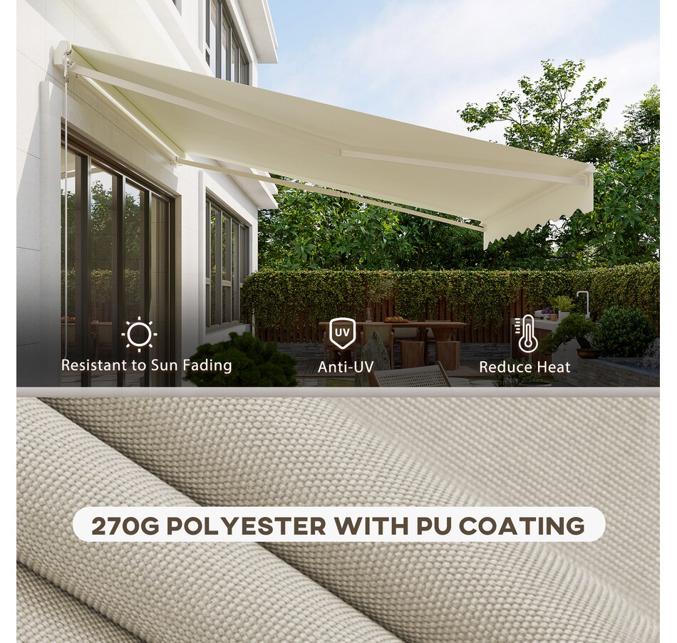 Image 969237_ALTMORE52.jpg, Product 969-237 / Price $329.99 - $419.99, Outsunny 12' x 10' Electric Awning from Outsunny on TSC.ca's Home & Garden department
