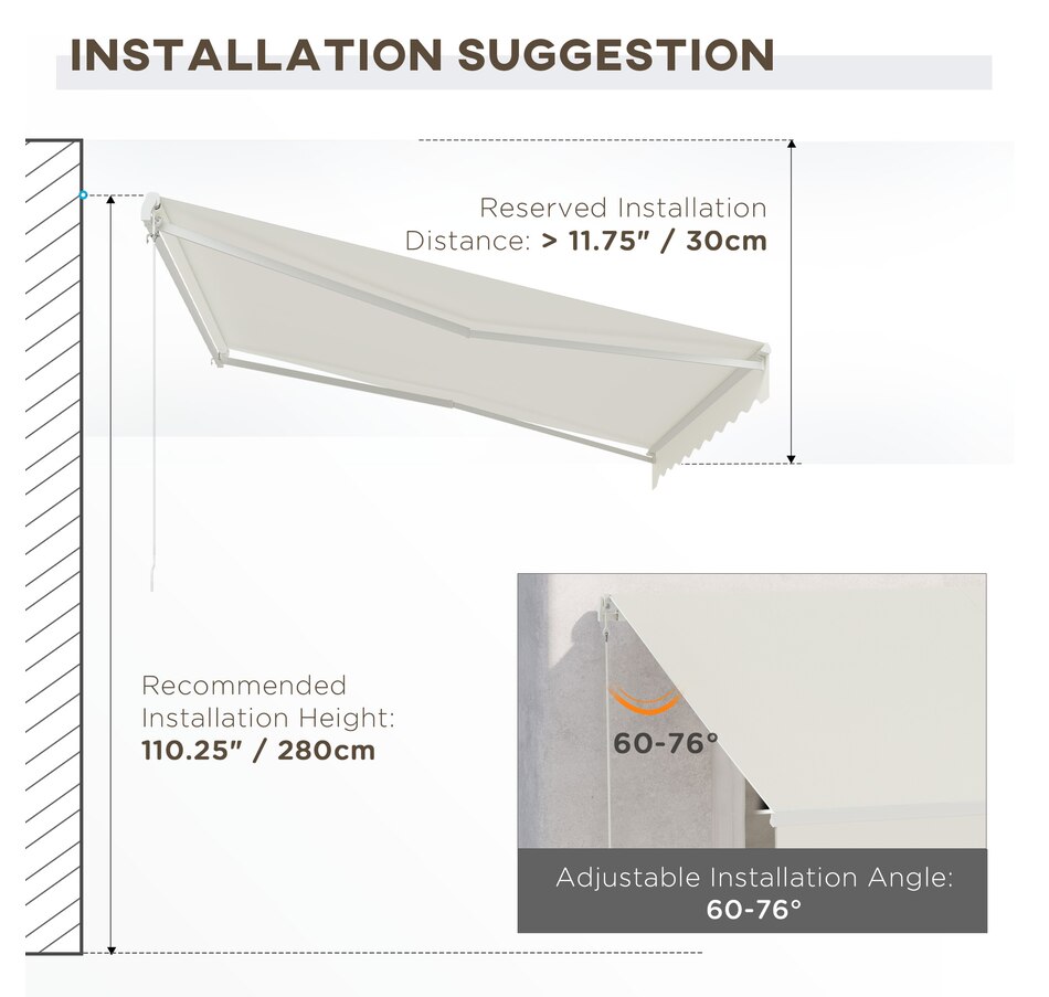 Image 969237_ALTMORE53.jpg, Product 969-237 / Price $329.99 - $419.99, Outsunny 12' x 10' Electric Awning from Outsunny on TSC.ca's Home & Garden department