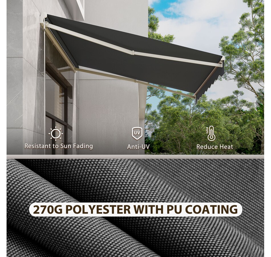 Image 969237_ALTMORE59.jpg, Product 969-237 / Price $329.99 - $419.99, Outsunny 12' x 10' Electric Awning from Outsunny on TSC.ca's Home & Garden department
