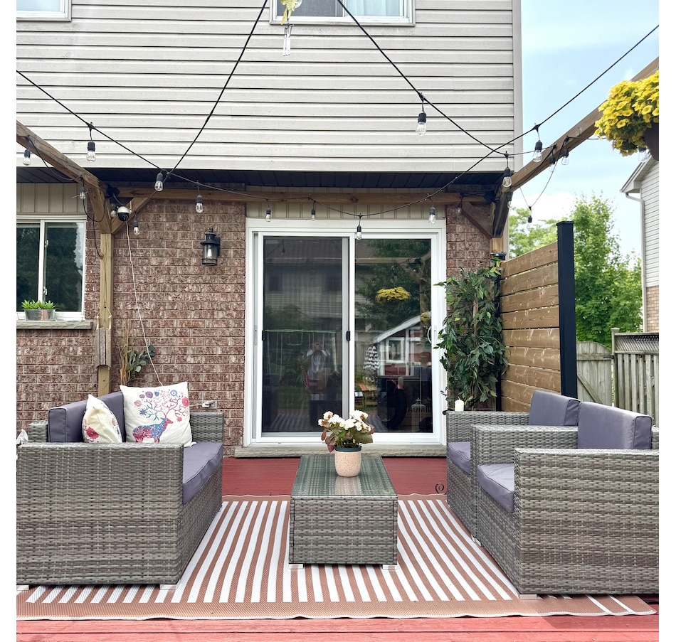 Image 969244_ALTMORE22.jpg, Product 969-244 / Price $479.99 - $519.99, Outsunny 4 Pieces Rattan Patio Furniture Set with Cushions for Porch Garden from Outsunny on TSC.ca's Home & Garden department