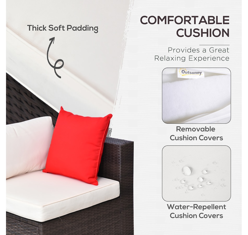 Image 969250_ALTMORE12.jpg, Product 969-250 / Price $689.99, Outsunny Patio Wicker Sofa Furniture Set with Cushions Mixed 6 Pieces grey from Outsunny on TSC.ca's Home & Garden department