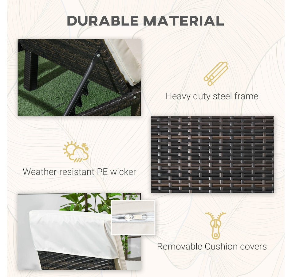 Image 969251_ALTMORE4.jpg, Product 969-251 / Price $134.99, Outsunny Patio Lounger from Outsunny on TSC.ca's Home & Garden department