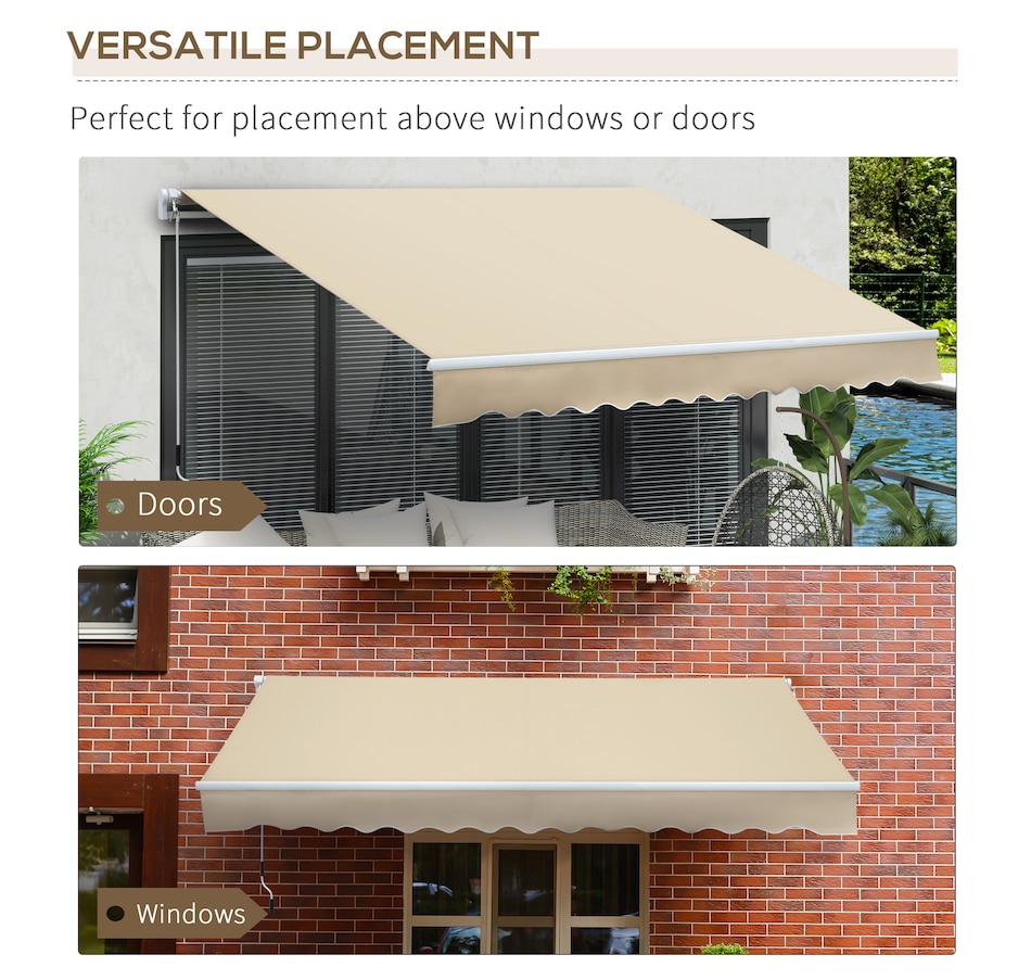 Image 969261_ALTMORE12.jpg, Product 969-261 / Price $289.99, Outsunny 12' x 8' Retractable Awning from Outsunny on TSC.ca's Home & Garden department