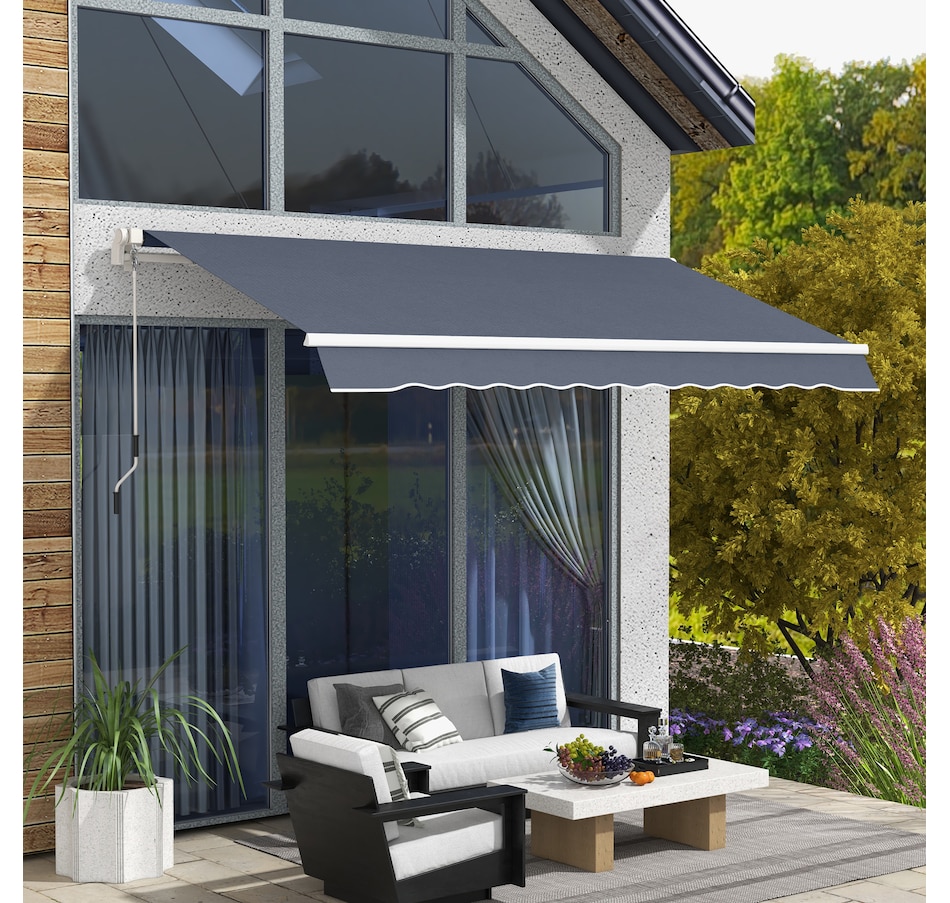 Image 969261_ALTMORE17.jpg, Product 969-261 / Price $289.99, Outsunny 12' x 8' Retractable Awning from Outsunny on TSC.ca's Home & Garden department