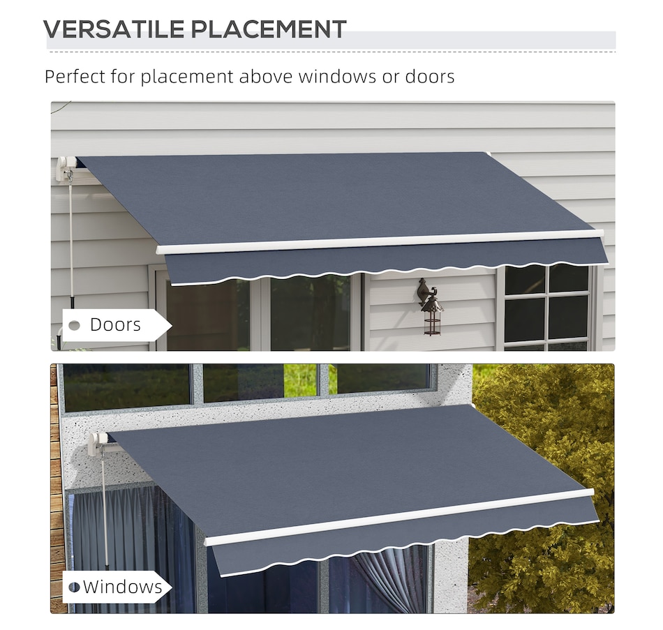 Image 969261_ALTMORE20.jpg, Product 969-261 / Price $289.99, Outsunny 12' x 8' Retractable Awning from Outsunny on TSC.ca's Home & Garden department