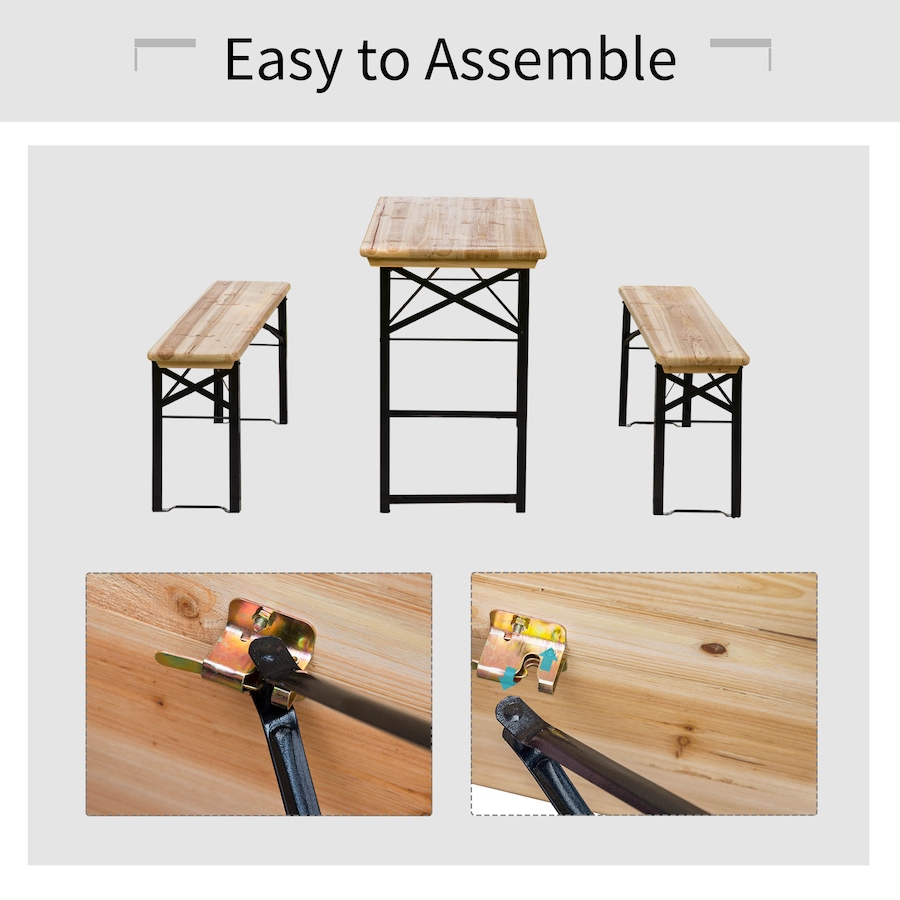 Image 969262_ALTMORE12.jpg, Product 969-262 / Price $139.99, Outsunny 3 Pieces Folding Picnic Table Set from Outsunny on TSC.ca's Home & Garden department