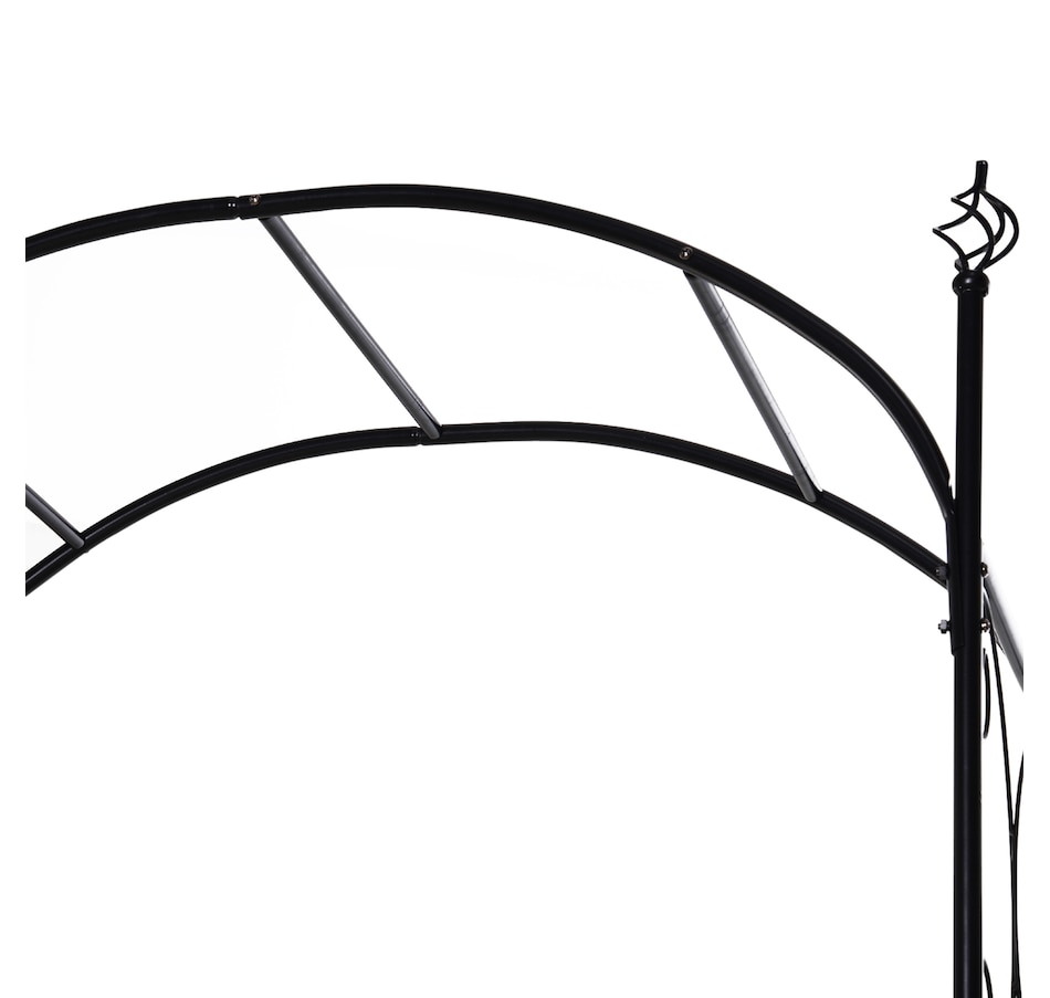 Image 969271_ALTMORE7.jpg, Product 969-271 / Price $104.99, Outsunny Metal Garden Arbor Arch with Scrollwork Doors from Outsunny on TSC.ca's Home & Garden department