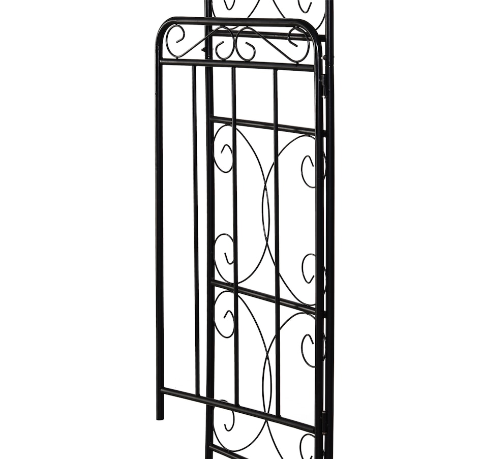 Image 969271_ALTMORE8.jpg, Product 969-271 / Price $104.99, Outsunny Metal Garden Arbor Arch with Scrollwork Doors from Outsunny on TSC.ca's Home & Garden department