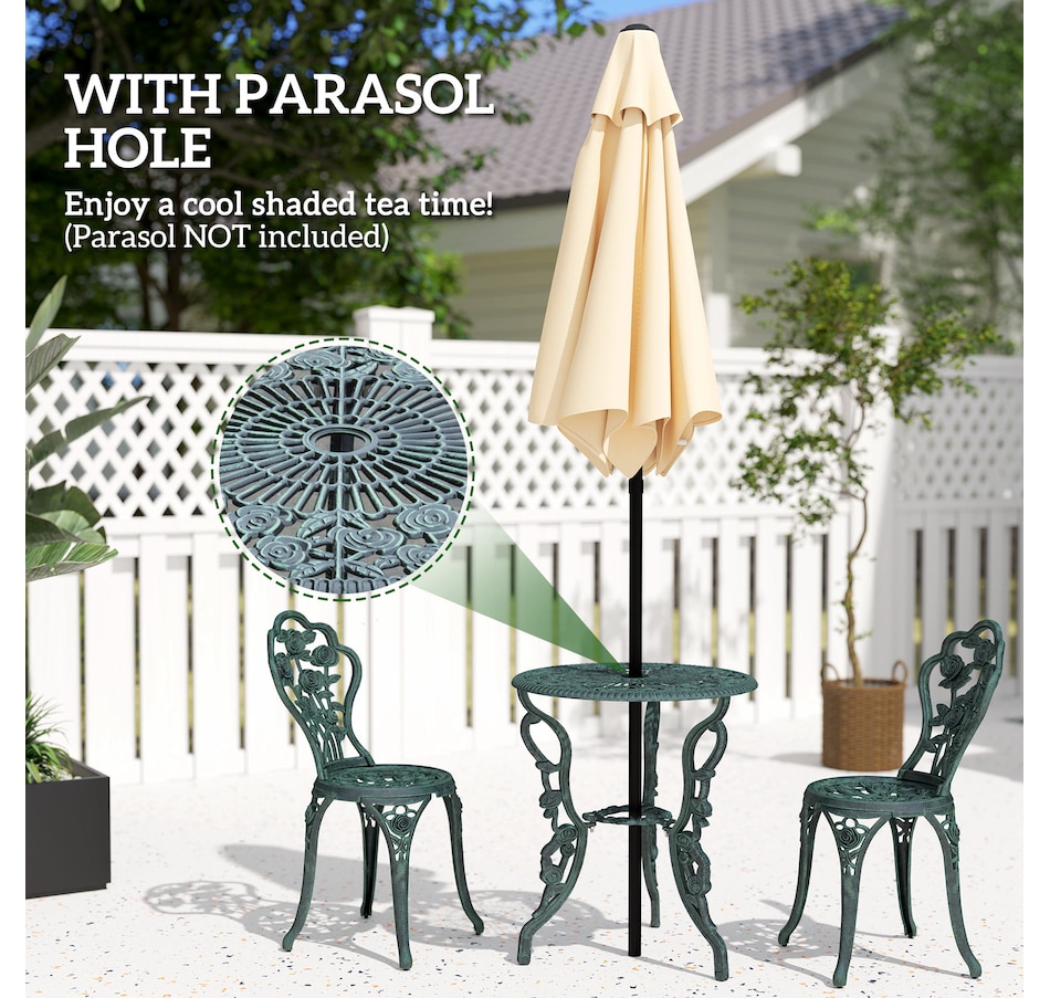 Image 969298_ALTMORE3.jpg, Product 969-298 / Price $209.99, Outsunny 3 Piece Antique Style Patio Bistro Set from Outsunny on TSC.ca's Home & Garden department
