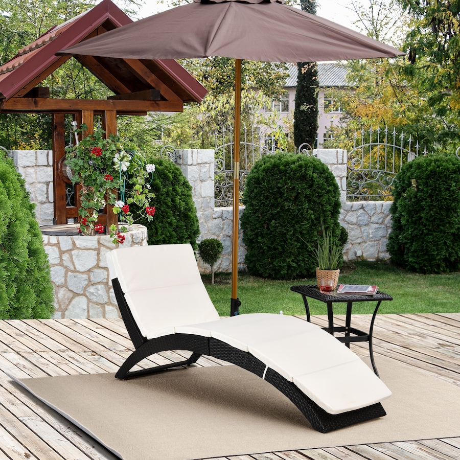 Image 969311_ALTMORE1.jpg, Product 969-311 / Price $239.99, Outsunny Patio Rattan Chaise lounger from Outsunny on TSC.ca's Home & Garden department
