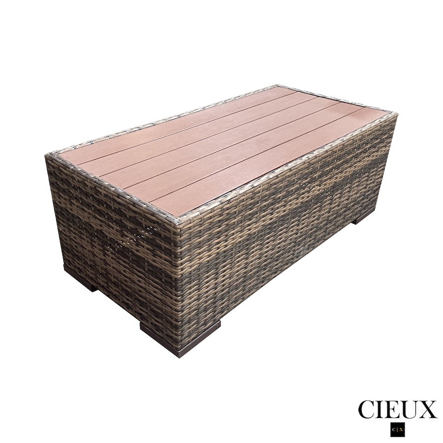 Image 969340_ALTMORE2.png, Product 969-340 / Price $399.99, CIEUX Valence Outdoor Patio Wicker Rectangular Coffee Table in Brown from CIEUX on TSC.ca's Home & Garden department