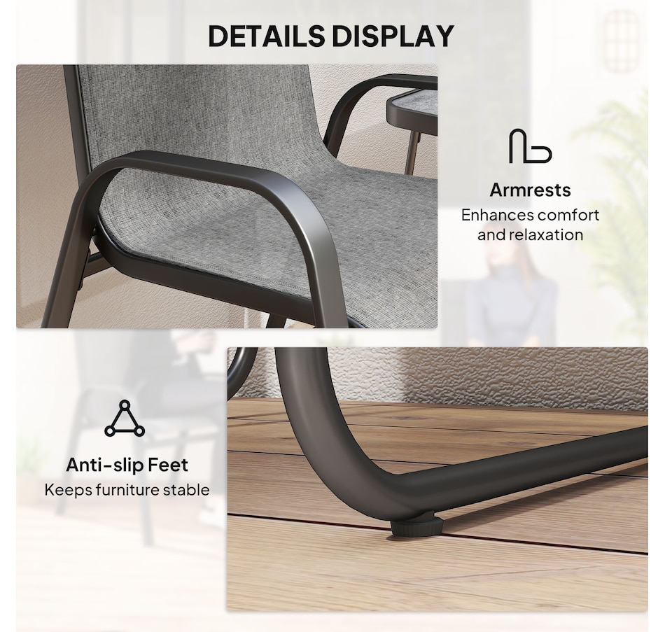 Image 969361_ALTMORE13.jpg, Product 969-361 / Price $134.99, Outsunny 3-Piece Patio Bistro Set from Outsunny on TSC.ca's Home & Garden department