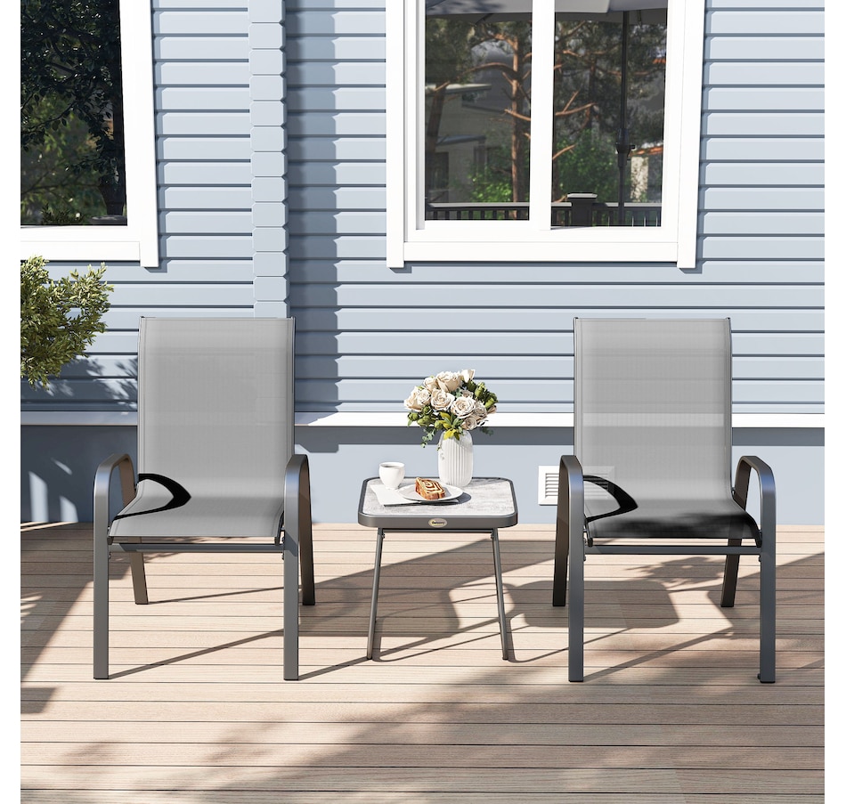 Image 969361_ALTMORE16.jpg, Product 969-361 / Price $134.99, Outsunny 3-Piece Patio Bistro Set from Outsunny on TSC.ca's Home & Garden department