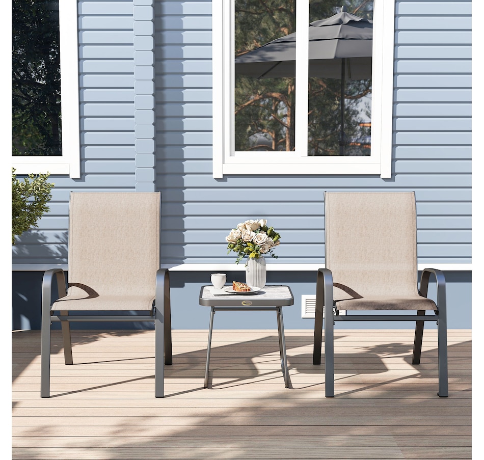 Image 969361_ALTMORE23.jpg, Product 969-361 / Price $134.99, Outsunny 3-Piece Patio Bistro Set from Outsunny on TSC.ca's Home & Garden department