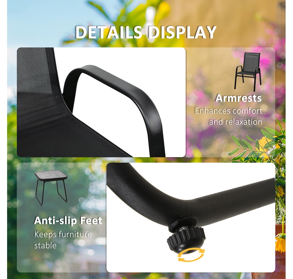 Image 969361_ALTMORE5.jpg, Product 969-361 / Price $134.99, Outsunny 3-Piece Patio Bistro Set from Outsunny on TSC.ca's Home & Garden department