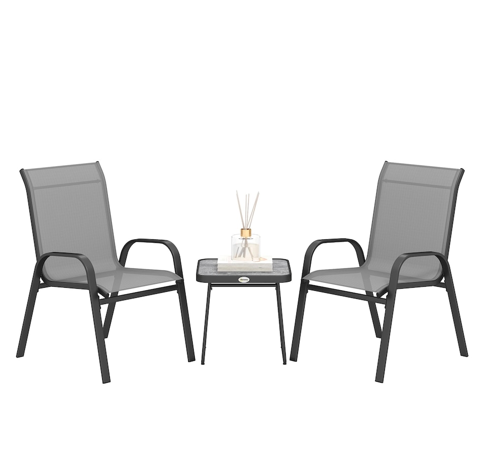 Image 969361_ST02.jpg, Product 969-361 / Price $134.99, Outsunny 3-Piece Patio Bistro Set from Outsunny on TSC.ca's Home & Garden department