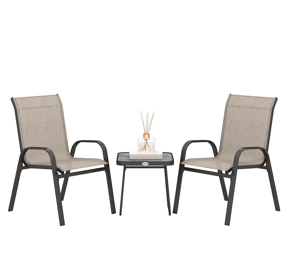 Image 969361_ST03.jpg, Product 969-361 / Price $134.99, Outsunny 3-Piece Patio Bistro Set from Outsunny on TSC.ca's Home & Garden department