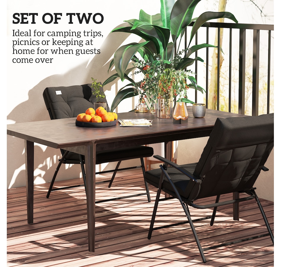 Image 969367_ALTMORE20.jpg, Product 969-367 / Price $139.99 - $144.99, Outsunny 2PCs Foldable Camping Chairs with Adjustable Backrest for Outdoor from Outsunny on TSC.ca's Home & Garden department