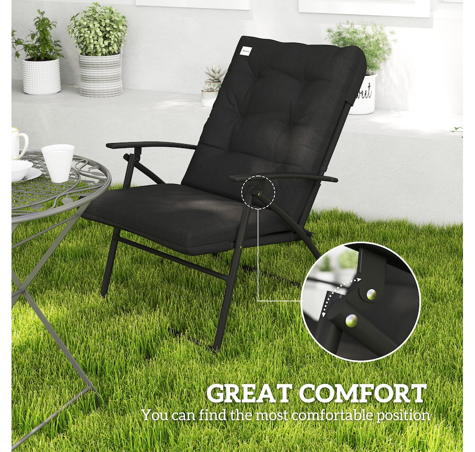 Image 969367_ALTMORE21.jpg, Product 969-367 / Price $139.99 - $144.99, Outsunny 2PCs Foldable Camping Chairs with Adjustable Backrest for Outdoor from Outsunny on TSC.ca's Home & Garden department