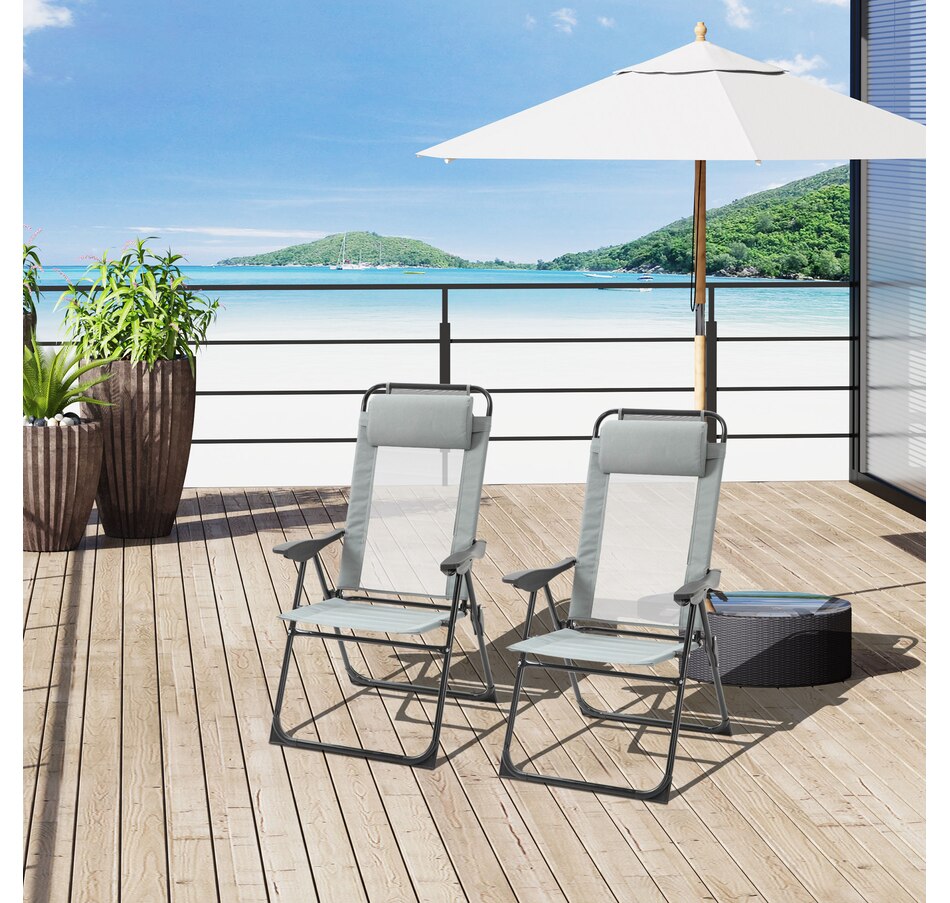 Image 969370_ALTMORE1.jpg, Product 969-370 / Price $179.99, Outsunny Set of 4 Portable Folding Recliner with Adjustable Backrest from Outsunny on TSC.ca's Home & Garden department