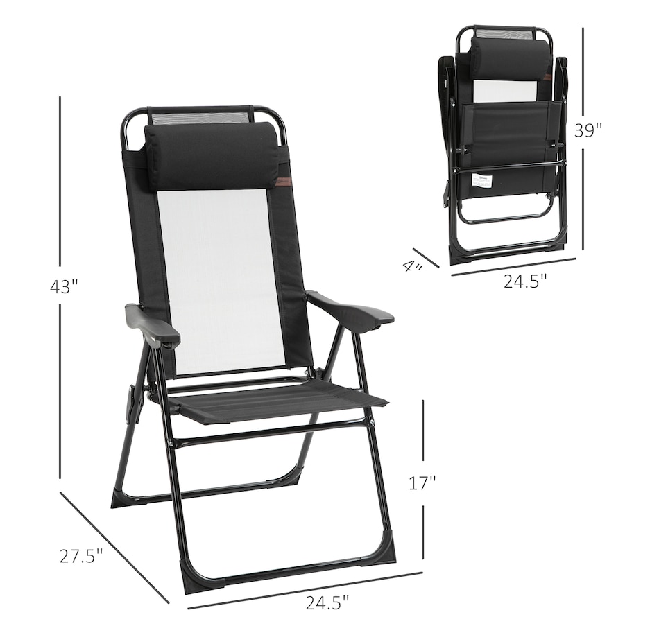 Image 969370_ALTMORE10.jpg, Product 969-370 / Price $179.99, Outsunny Set of 4 Portable Folding Recliner with Adjustable Backrest from Outsunny on TSC.ca's Home & Garden department