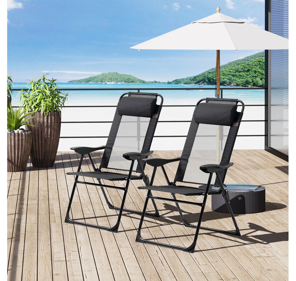 Image 969370_ALTMORE9.jpg, Product 969-370 / Price $179.99, Outsunny Set of 4 Portable Folding Recliner with Adjustable Backrest from Outsunny on TSC.ca's Home & Garden department