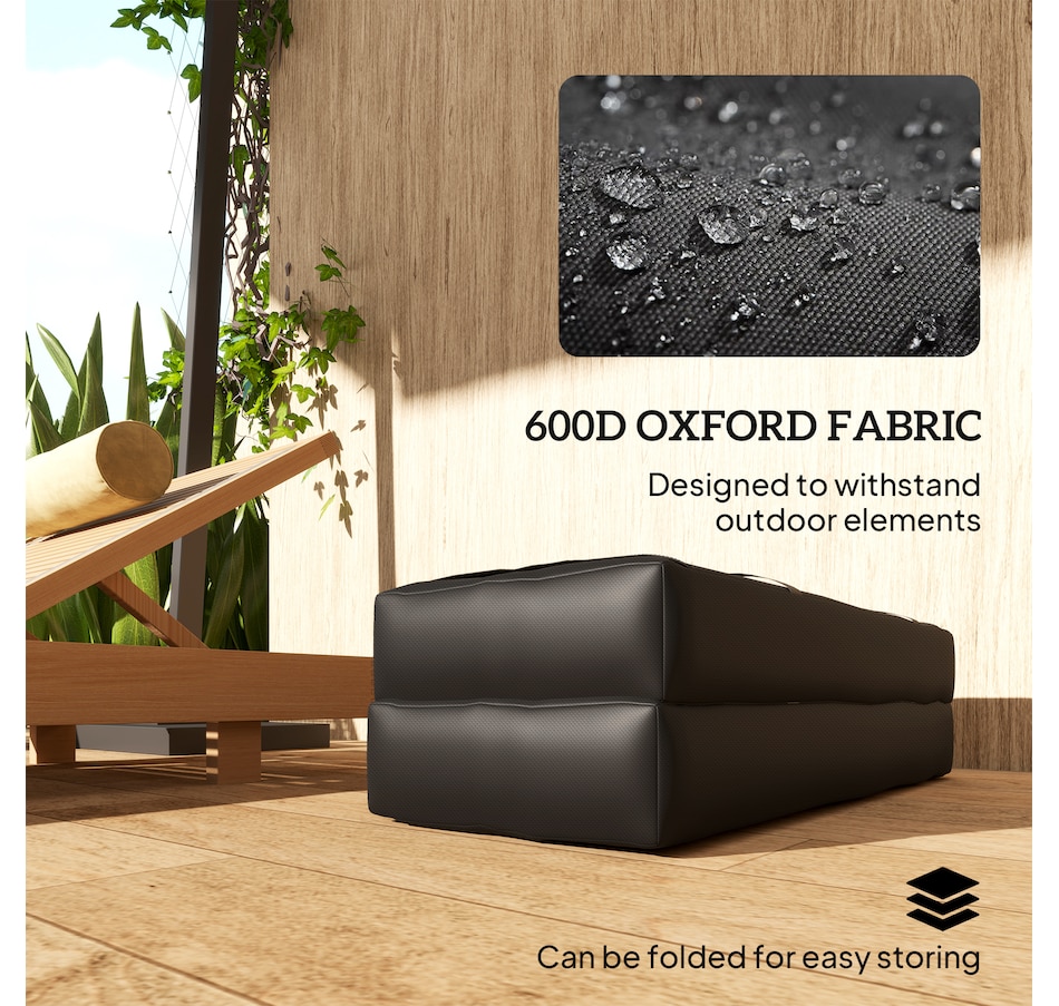 Image 969408_ALTMORE4.jpg, Product 969-408 / Price $24.99, Outsunny 2PCS Umbrella Base Weight Bag, Umbrella Stand Weights, Black from Outsunny on TSC.ca's Home & Garden department