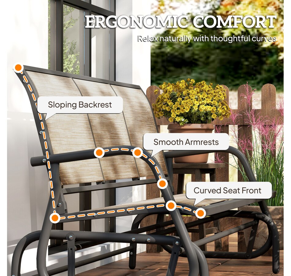 Image 969442_ALTMORE30.jpg, Product 969-442 / Price $164.99 - $189.99, Outsunny 3-Seat Outdoor Glider Chair from Outsunny on TSC.ca's Home & Garden department
