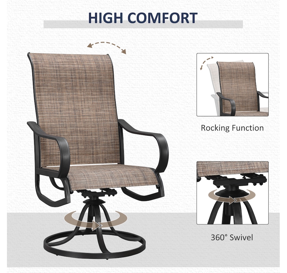 Image 969445_ALTMORE12.jpg, Product 969-445 / Price $699.99, Outsunny 5-Piece Outdoor Patio Dining Set, Black from Outsunny on TSC.ca's Home & Garden department