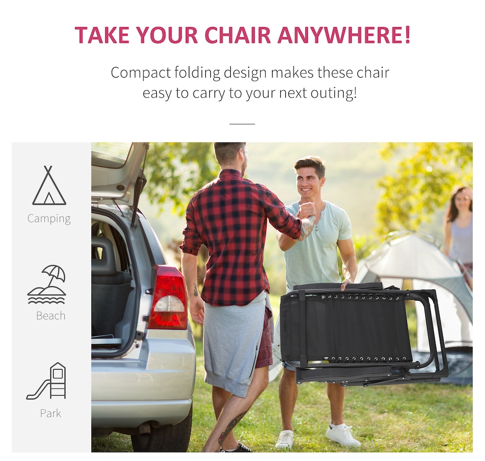 Image 969448_ALTMORE14.jpg, Product 969-448 / Price $94.99 - $109.99, Outsunny Reclining Zero Gravity Chair Folding Sun Lounger Cushion Headrest from Outsunny on TSC.ca's Home & Garden department