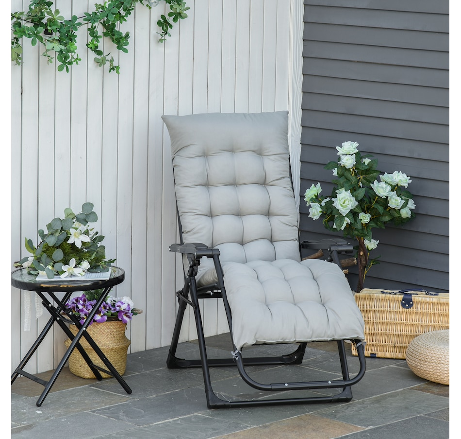 Image 969448_ALTMORE17.jpg, Product 969-448 / Price $94.99 - $109.99, Outsunny Reclining Zero Gravity Chair Folding Sun Lounger Cushion Headrest from Outsunny on TSC.ca's Home & Garden department