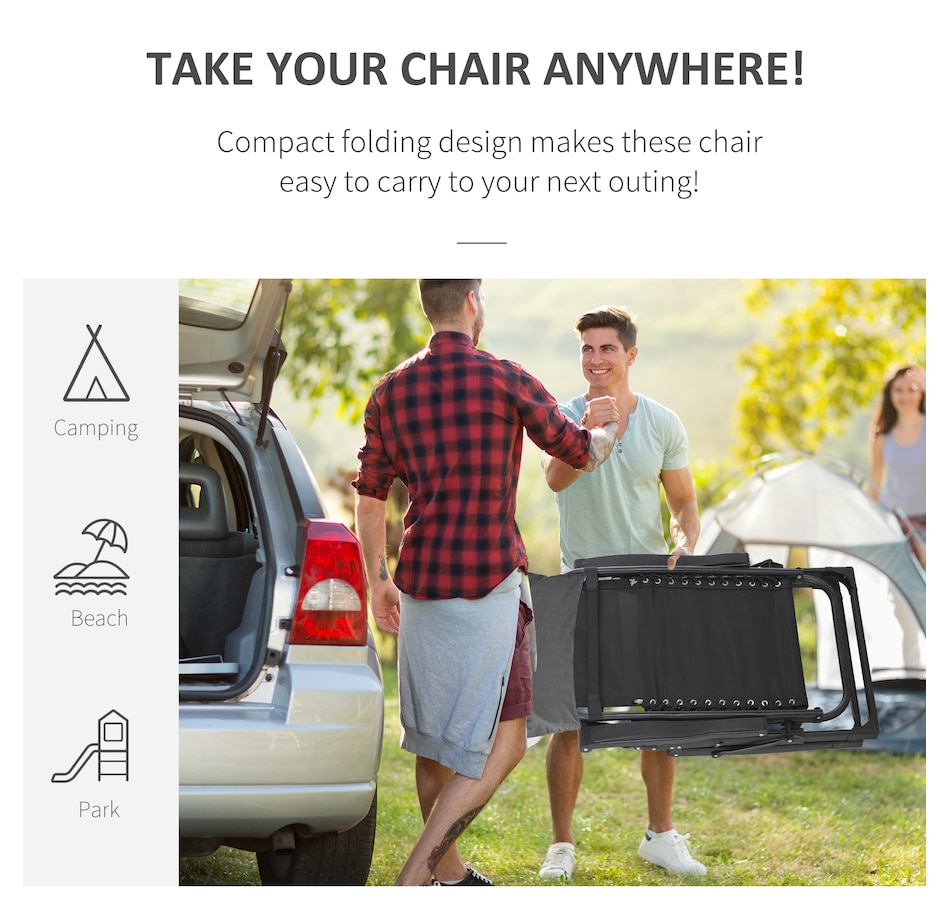 Image 969448_ALTMORE22.jpg, Product 969-448 / Price $94.99 - $109.99, Outsunny Reclining Zero Gravity Chair Folding Sun Lounger Cushion Headrest from Outsunny on TSC.ca's Home & Garden department