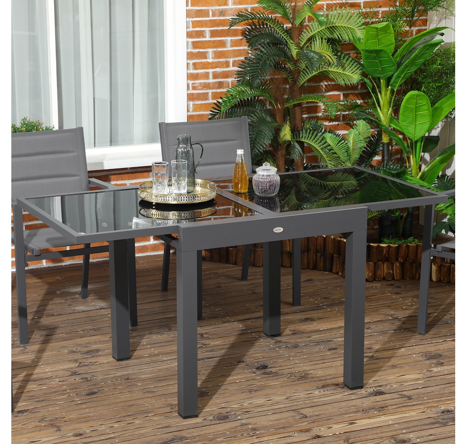 Image 969449_ALTMORE1.jpg, Product 969-449 / Price $227.99 - $239.99, Outsunny Extendable Outdoor Dining Table Patio Table with Aluminium Frame from Outsunny on TSC.ca's Home & Garden department