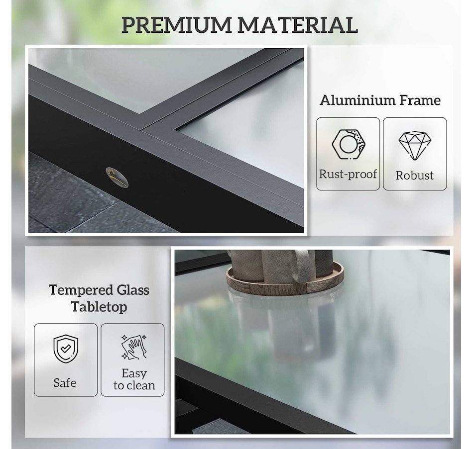 Image 969449_ALTMORE21.jpg, Product 969-449 / Price $227.99 - $239.99, Outsunny Extendable Outdoor Dining Table Patio Table with Aluminium Frame from Outsunny on TSC.ca's Home & Garden department