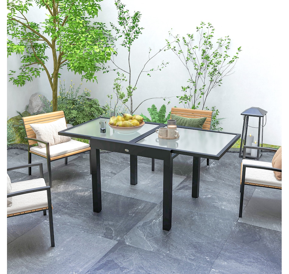 Image 969449_ALTMORE23.jpg, Product 969-449 / Price $227.99 - $239.99, Outsunny Extendable Outdoor Dining Table Patio Table with Aluminium Frame from Outsunny on TSC.ca's Home & Garden department