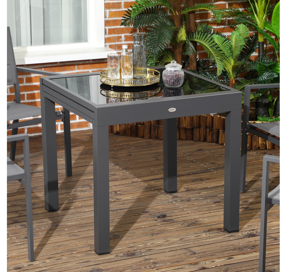 Image 969449_ALTMORE6.jpg, Product 969-449 / Price $227.99 - $239.99, Outsunny Extendable Outdoor Dining Table Patio Table with Aluminium Frame from Outsunny on TSC.ca's Home & Garden department