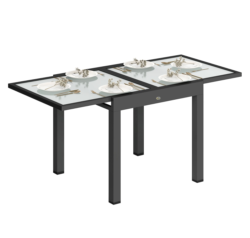 Image 969449_ST02.jpg, Product 969-449 / Price $227.99 - $239.99, Outsunny Extendable Outdoor Dining Table Patio Table with Aluminium Frame from Outsunny on TSC.ca's Home & Garden department