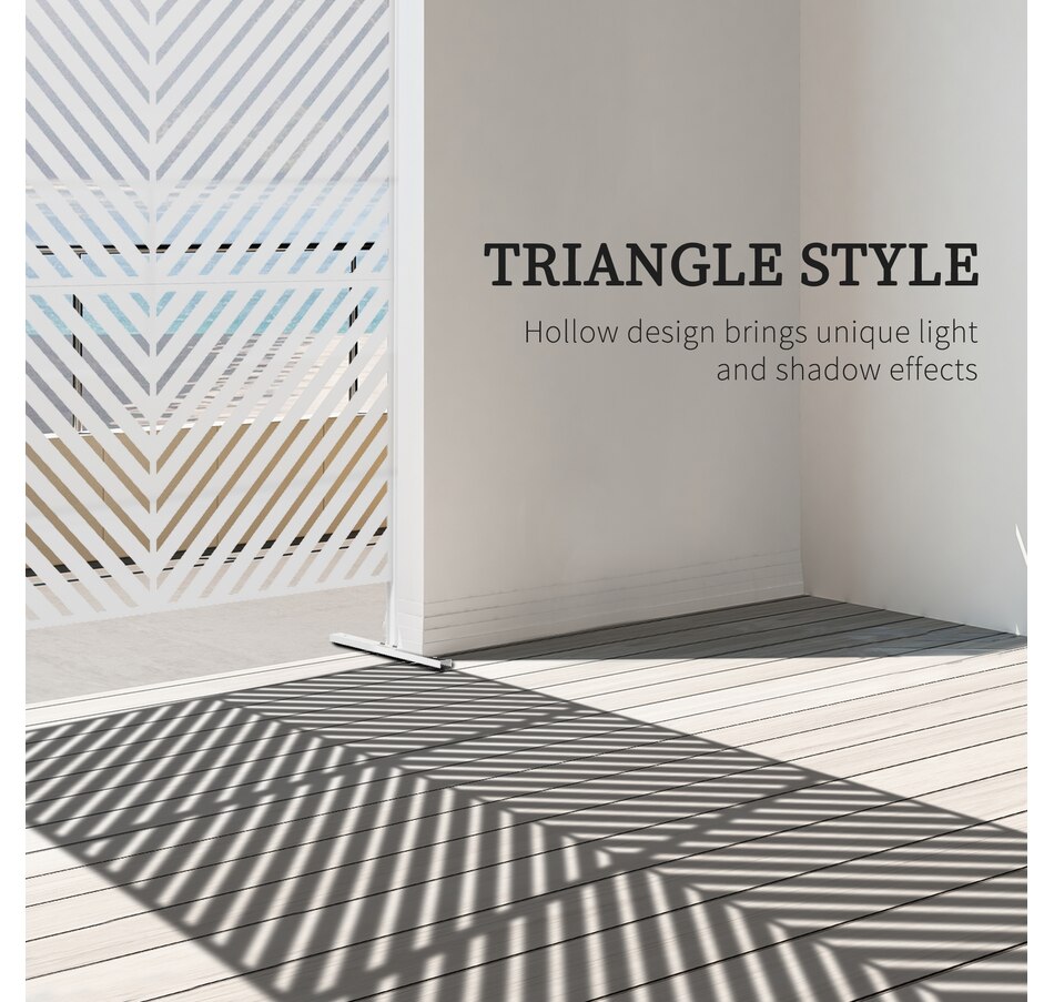 Image 976206_ALTMORE3.jpg, Product 976-206 / Price $179.99, Outsunny Metal Privacy Screen W/ Expansion Screws Outdoor Divider, White from Outsunny on TSC.ca's Home & Garden department