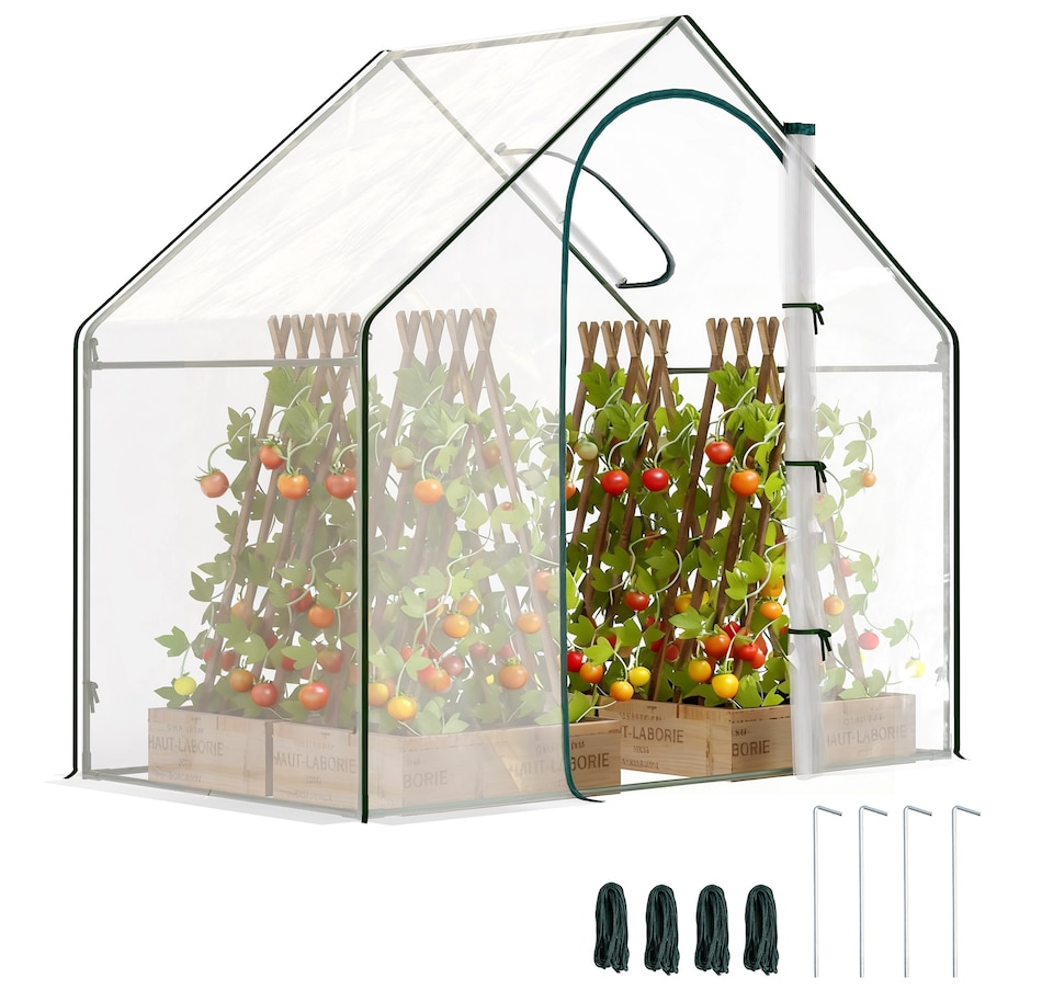 Image 976215.jpg, Product 976-215 / Price $57.99, Outsunny 6 x 3.3 x 5.5ft Garden Greenhouse Mini Flower Plant Growing Tent from Outsunny on TSC.ca's Home & Garden department