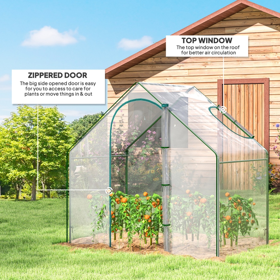 Image 976215_ALTMORE3.jpg, Product 976-215 / Price $49.99, Outsunny 6 x 3.3 x 5.5ft Garden Greenhouse Mini Flower Plant Growing Tent from Outsunny on TSC.ca's Home & Garden department