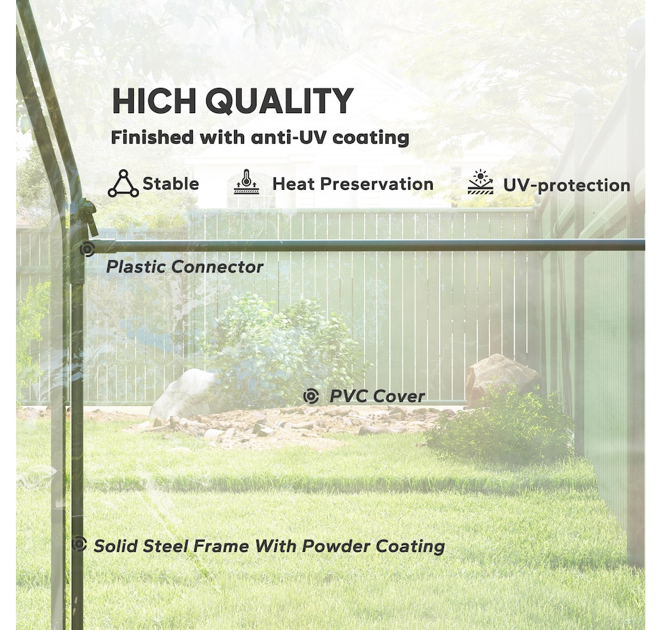 Image 976215_ALTMORE4.jpg, Product 976-215 / Price $57.99, Outsunny 6 x 3.3 x 5.5ft Garden Greenhouse Mini Flower Plant Growing Tent from Outsunny on TSC.ca's Home & Garden department