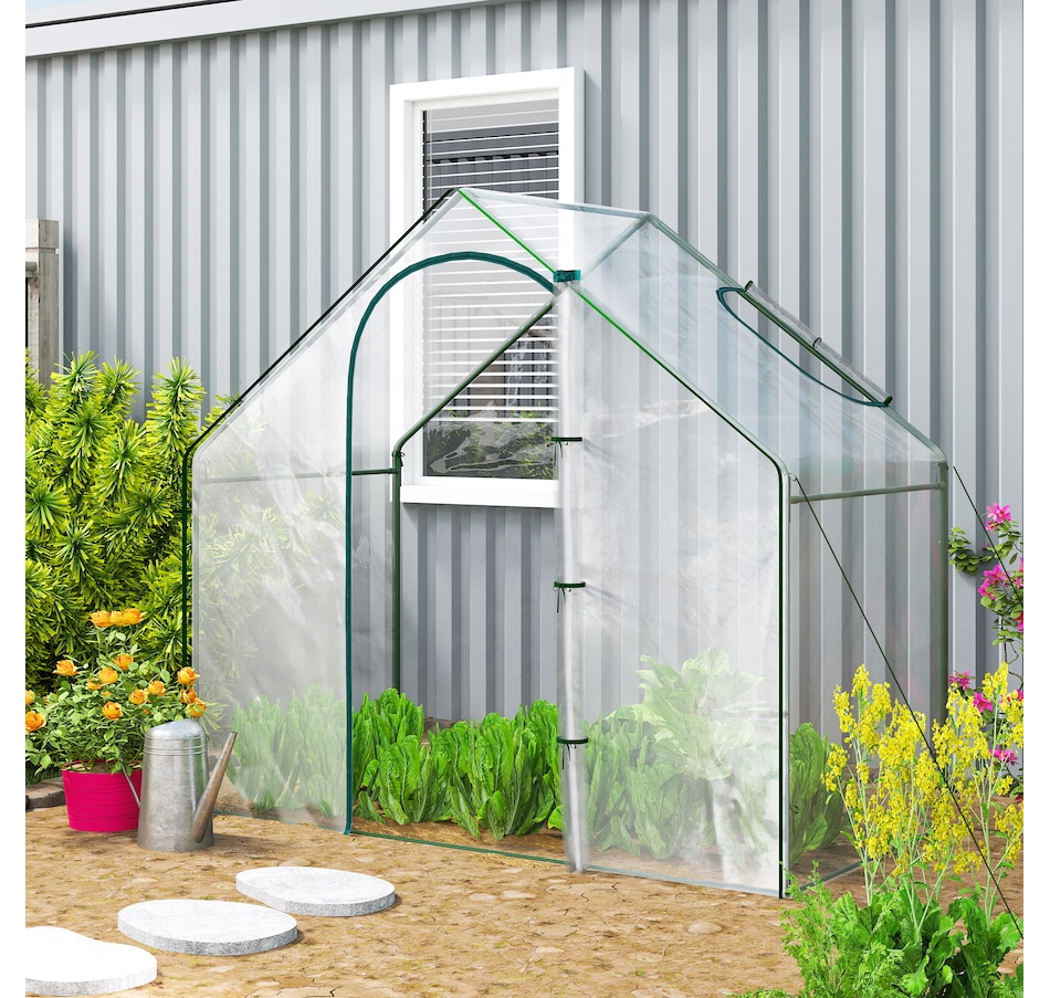 Image 976215_ALTMORE7.jpg, Product 976-215 / Price $57.99, Outsunny 6 x 3.3 x 5.5ft Garden Greenhouse Mini Flower Plant Growing Tent from Outsunny on TSC.ca's Home & Garden department