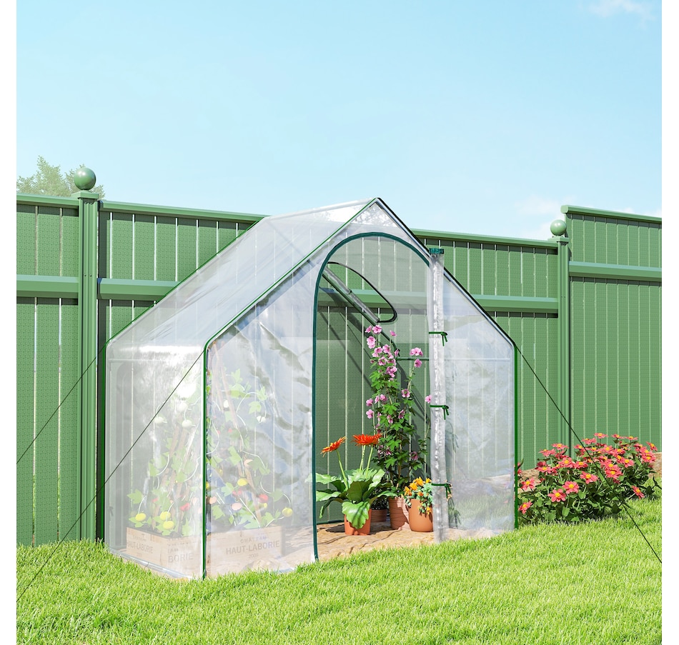 Image 976215_ALTMORE8.jpg, Product 976-215 / Price $57.99, Outsunny 6 x 3.3 x 5.5ft Garden Greenhouse Mini Flower Plant Growing Tent from Outsunny on TSC.ca's Home & Garden department