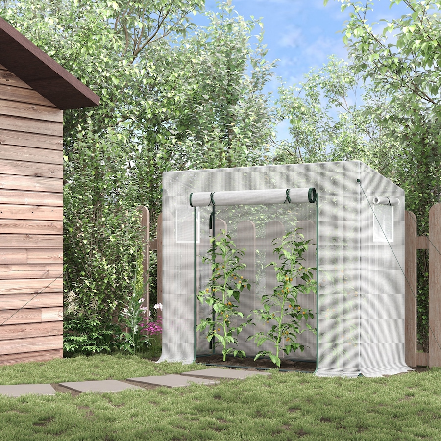 Image 976219_ALTMORE1.jpg, Product 976-219 / Price $52.99, Outsunny Walk-in Garden Greenhouse Patio Hot House w/ Steel Frame Door from Outsunny on TSC.ca's Home & Garden department
