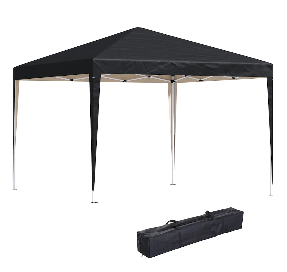 Image 976221.jpg, Product 976-221 / Price $114.99, Outsunny 10 x 10ft Folding Pop Up Tent Canopy Outdoor Gazebo, Black from Outsunny on TSC.ca's Home & Garden department