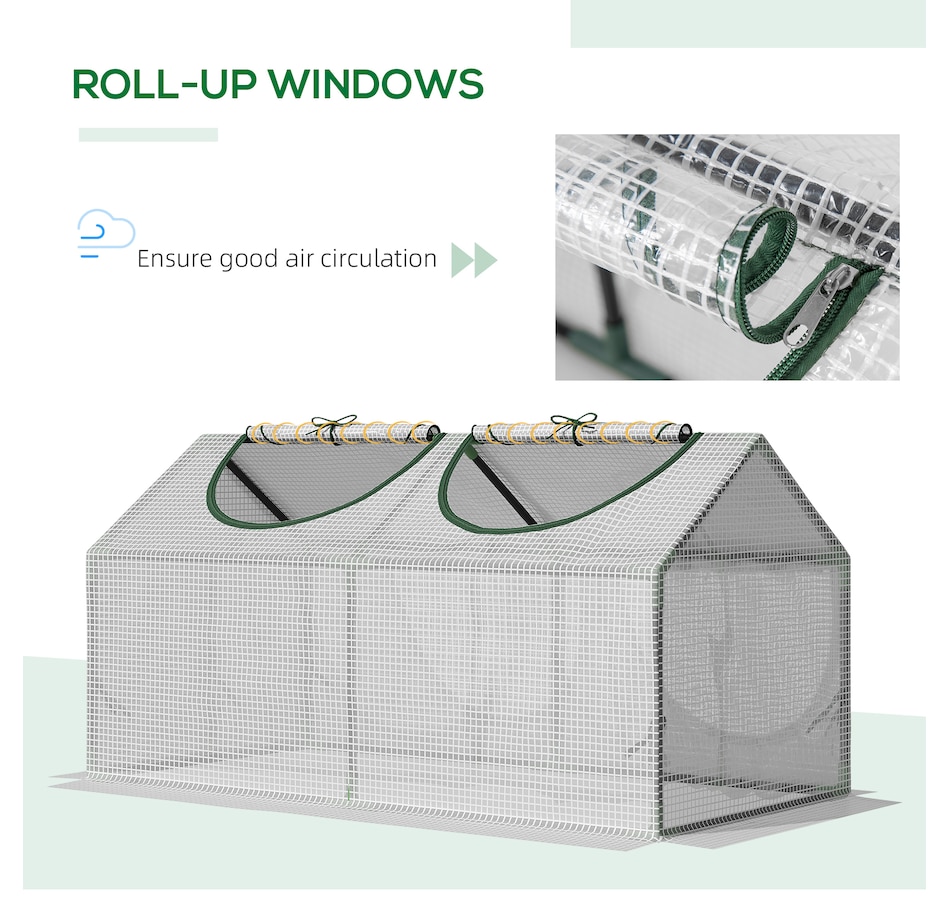 Image 976222_ALTMORE4.jpg, Product 976-222 / Price $36.99, Outsunny 47" x 24" x 24" Portable Mini Tunnel Greenhouse Garden Warm House from Outsunny on TSC.ca's Home & Garden department